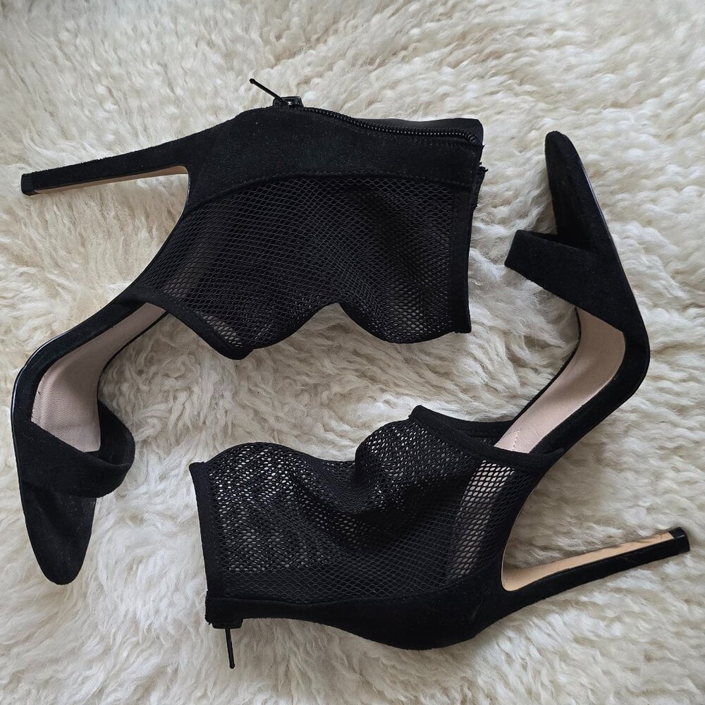 ALDO Black Mesh Stiletto Heels